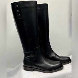 Franco Sarto black leather Chrissy riding boots size 6M